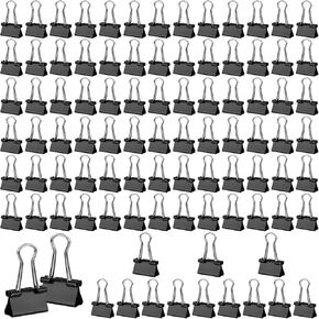 180 Pack Small Binder Clips, Mini Binder Clips, 15mm 5/8 Inch Clips Office Supplies, Paper Clamps, Binder Paper Clips for Office Supplies Home School Food DIY