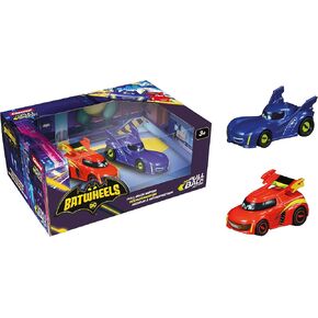 Carrera Pull & Speed 15813024 Official Licensed Kids Batwheels Toy Car Pull Back Vehicle for Ages 3 and Up - Bam and Redbird
