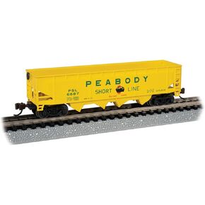 Bachmann Trains - 40' Quad Hopper - Peabody Coal Company #6687 - N Scale
