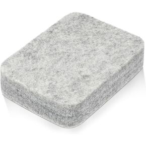 Wool Needle Felting Pad, Natural Wool Needled Felting Pad Grey Sponge Needle Felting Pad Needle Felting Mat 4.6 * 3.4'', Needled Felting Mat Thick and Firm Needle Felting Base for Wool Felting Makeing
