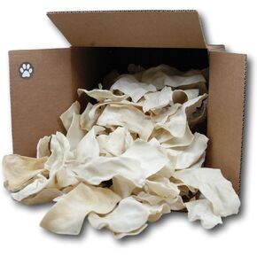 Natural & Roasted Rawhide Chips for Dogs Bulk Rawhide Dog Treats - 1LB & 3LB Bags (3 LB (Pack of 1), Beef)