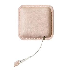 Tape Measure for Body Measuring, 79Inch/2Meters Retractable Measuring Tape for Body Fabric Sewing,Measurements Dual Sided (Square,1 Pack) (Pale Pink)
