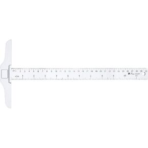 Pangda 12 Inch/ 30 cm Junior T-Square Plastic Transparent T-Ruler for Drafting and General Layout Work (1)