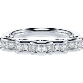 THELANDA 1CT Genuine Moissanite or Simulated Diamond Sterling Silver Elegant Ribbon Engagement Ring Wedding Ring Bridal Set For Women