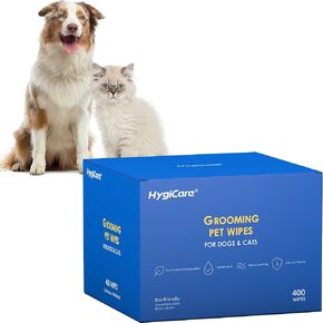 مناديات الحيوانات الأليفة قيمة الحزمة تطهير وتسليح للكلاب والقطط ، غير معروضة ، hypoallergenic ، مريحة ، سهلة ، آمنة وفعالة على المعاطف ، الأذنين ، الكفوف ، بوم وبشرة حساسة ، 400 عدد