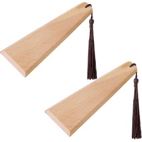 Nkiy Quen 2 Pcs Waxed Canvas Smoothing Tool-Wooden Waxing Tool to Apply Wax Evenly-Portable Wax Leather Care Kit for Boots Leather Zipper Stitching Seam