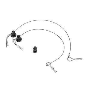 RC Car Anti-Lost Body Shell Wire Clip Pin with Screw Retainer fit for Traxxas/Hsp/Arram/Axial Ecx 1/10 RC Car Model(Black)
