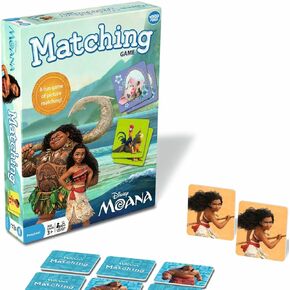 Wonder Forge Disney Moana Matching Game | Build Focus and Memory with Moana, Maui, and More | Fast-Paced Fun and Engaging Disney Game for Kids Ages 3+