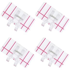 4PCS 1/4" (Quarter Inch) Sewing Machine Presser Foot, Sewing Machine Accessories Fit for Low Shank Sewing Machine