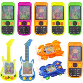 10 Pack Handheld Water Game, Colorful Water Ring Game-Back to School Water Games for Kids, Fun Birthday Party Favors for Gifts Contest Prize Goodie Bag Stuffers