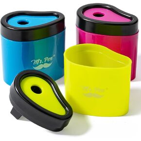 Mr. Pen- Pencil Sharpeners Manual, 3 Pack, Colorful Handheld Pencil Sharpener, Pencil Sharpeners Handheld, Colored Pencil Sharpener for Kids, Small Pencil Sharpener, Manual Pencil Sharpeners