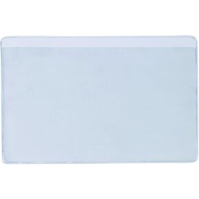 Partners Brand PLH209 SUPERSCAN® Press-On Vinyl Envelopes, Long Side Open, 4" x 6", Clear (Pack of 50)
