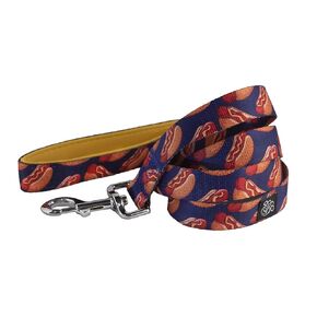 Hot Dogs Dog Leash - Comfort Soft Handle - Size Large (5 ft. long, 1 in. wide)