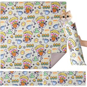 Cat Wrap for Grooming,Cat Wrap for Cutting Nails,Self-Adherent Soft Cat Blanket，Restrain The Cat to Keep Calm,Anti-Bite, Anti-Scratch, Wrap Anti-Escape Grooming Bags for Cats (Within 6lbs)