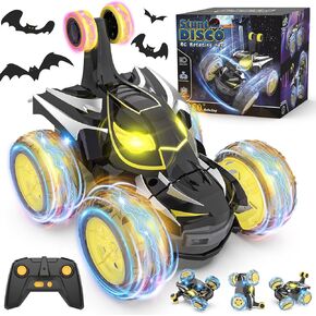 Remote Control Car Stunt RC Cars 360° Rotating with 2.4GHz Rechargeable Wheel Lights Toys Car Gift for Boys 3 4 5 6 7 8 9 10 11 12 (Red)