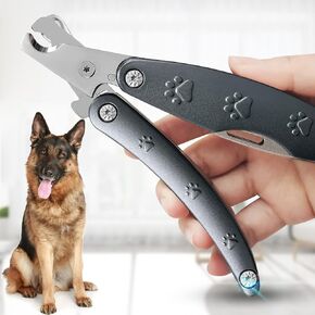 Best Dog Nail Trimmers for Anxiety Sensitive Dog, Quiet Sharpest Smoothest Dog Nail Clippers for Extra Large Medium Small Size Breed, Heavy Duty Dog Nail Trimmers for All Dogs with Thick Nail