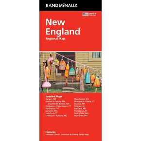 Rand McNally Easy to Read: New England Regional Map: New