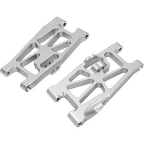 RC Car Suspension Arms, Aluminium Alloy Suspension Arms Swing Hem Arm for Rey 1/10 RC Cars (Silver)