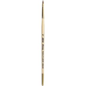 Silver Brush Limited 7203S1 Silver Kolinsky Filbert Brush for Watercolor and Oil, Size 1, Short Handle