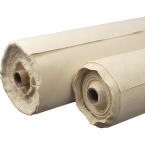 Creative Mark Unprimed Cotton Duck Deluxe Canvas Rolls - 30 Yard Canvas Rolls for Painting, Design, and More! - [18 oz. - 72" x 30 Yards]