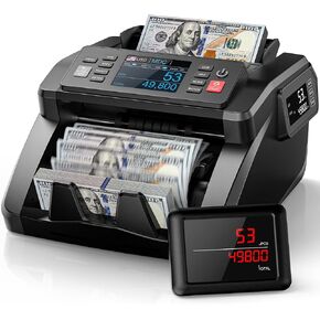 N70 Money Counter Machine Machination ، عددًا من القيمة ، عداد الفاتورة مع الكشف عن UV/MG/IR/MT المزيفة ، آلة حساب نقدية TFT 3.5 بوصة ، عداد تمكين الطابعة للأعمال التجارية