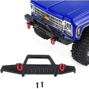 MOHERO Aluminum Front and Rear Bumper Set with Tow Hook for 1/18 TRX4M High Trail K10 RC Crawler Car Upgrade Part,(Front&Rear)