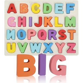 Alphabet Puzzle - Montessori Wooden Puzzles for Toddlers 1-5 | ABC Alphabet Puzzles Learning Toys for Toddlers 1-5 Alphabet Puzzle | Toddler Learning Toys Preschool Educational Gift for Kids