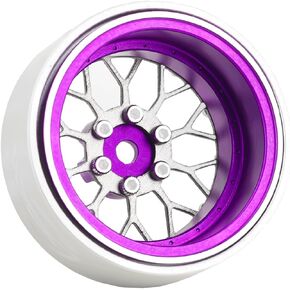4PCS Grade 5 Titanium Wheel Face Aluminum 1.3 Inch Wheels Hubs for 1/24 Axial SCX24 FCX24 1/18 TRX4M Redcat Ascent-18 Upgrade Parts