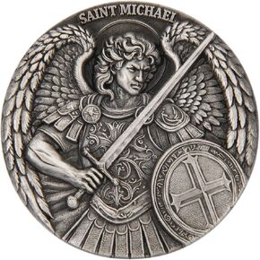 Saint Michael Archangel Challenge Coin with Psalm 91:10-11 – Christian Collectible Token of Protection and Faith Angel Protection Medal, Spiritual Token of Faith