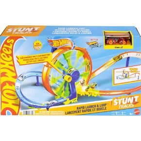Hot Wheels Toy Car Track ، Launch and Loop PlaySet & 1:64 Scale Die-Cast Most