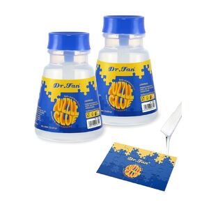 Puzzle Glue Suitable for Paper and Wood Jigsaw Puzzle Protector, Quick Dry for 1000/2000/3000/4500/5000 Pieces Puzzle, Clear Art Craft Glue and Non-Toxic, 160ml(5.4fl oz), 2 Pack