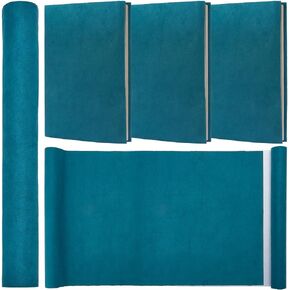 CRASPIRE 51 × 11.8 SOEDE BOOK CLOTH TEAL GRAY من أجل الكتب الملزمة A4-A8 Surface Paper Paper Bookcover Books الألبوم الأرشيف DIY الذي يغطّ