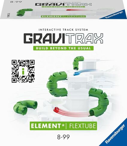 Ravensburger Gravitrax: Flextube ملحق | لعبة STEM للأطفال الذين تتراوح أعمارهم بين 8 وما فوق | متوافق مع جميع أنظمة Gravitrax | نظام تشغيل الرخام رقم 1 في الولايات المتحدة in Kuwait