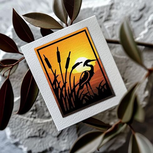 يموت Benecreat 2PCS REED Grass Frame ، و Dusk Gegret Moon Dragonflies يموت الإستنسل ، وقالب النقش المعدني للاصطدام DIY ، ألبوم الصور ، بطاقة الورق المزخرفة المزخرفة in Saudi Arabia