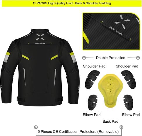 FTX Motorcycle Jacket For Men, Motorcycle Full Body Protective Gear Armor, Mesh Motorcycle jacket for mens, in Kuwait