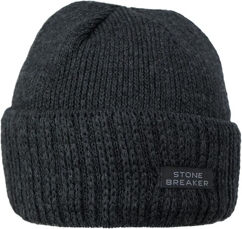 Oppland Men's Winter Thick Cotton Beanie, Folded Stone Model, Keeps Warm in Saudi Arabia