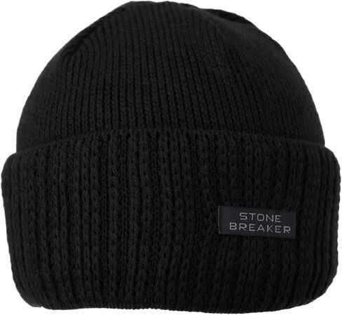 Oppland Men's Winter Thick Cotton Beanie, Folded Stone Model, Keeps Warm in Saudi Arabia