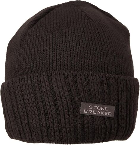 Oppland Men's Winter Thick Cotton Beanie, Folded Stone Model, Keeps Warm in Saudi Arabia