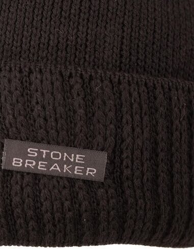 Oppland Men's Winter Thick Cotton Beanie, Folded Stone Model, Keeps Warm in Saudi Arabia