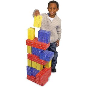 Melissa & Doug Jumbo Extra-Thick Cardboard Building Blocks - 40 Blocks in 3 Sizes