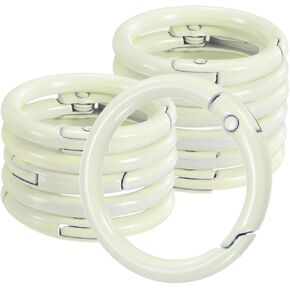 Pack Metal Spring O Rings, Zinc Alloy Spring Keyring Buckle for Keychains/Bag/Purse/DIY Crafts, Round Handbag