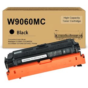 W9060MC Toner Cartridge W9060 W9060MC Black Toner Replacement for Color Managed E55040 E55040DW E57540dn E57540 E57540C Printer(1-Pack)