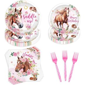 96 Pcs Tornado Birthday Party Decorations Tableware Set, Funny Cartoon Tornado Themed Happy Birthday Party Supplies for 24 Guests, Includes Plates Napkins Forks in Kuwait