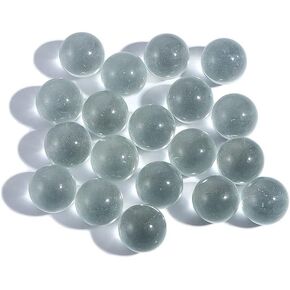 Kopida 40 Pcs Clear Glass Marbles Solid Marble Balls for Marble Games/Vase Filler/Aquarium Rocks Floral Supplies/Home Decor