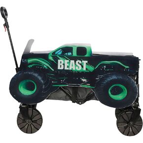 Seeing Red Monster Truck Engine Decorative Wagon Cover Halloween Costume Accessory Prop
