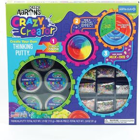 Crazy Aaron's Crazy Creator Thinking Kit - Never Dries Out - Play Sensory - Toy Creative for Kids and Comple - Crazy Aaron’s Thinking Putty® - مصنوع في الولايات المتحدة الأمريكية