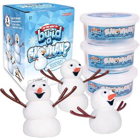 Kangaroo Build a Snowman Kit 3Pk, Do You Want To Build a Snowman, Melting Snowman Putty Kit, Make Snowman Kit, Kids Stocking Stuffers, Toddlers Stocking Stuffers, Snowman Clay Craft Kit, Snowman Craft