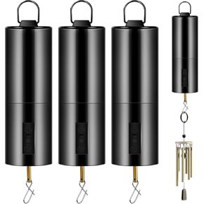 1 Piece Hanging Black Rotating Motor Wind Spinner Mobile Battery Operated Motor Multi-Purposes Rotatable Hook for Garden Decoration Accessory Supplies
