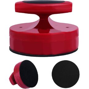 كتلة طباعة Baren ، Comfort Grip Handle Tool Baren PrintMaking Tool with Flannel Pad Multipurpose Clock Tools for Painting Diy Art Craft Supplies (Red)
