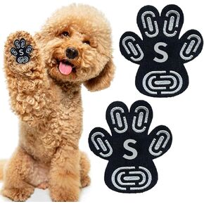 PORTECTOR DOG PAW ، مضاد للانزلاق لكبار الكلاب ، قبضة إصبع القدم لمنع الانزلاق على الأرضيات الصلبة ، واقي أقوى لذاته للذات للرصيف الساخن ، وملصقات PAW قوية التحكم في الجر 5SETS20PCS (S)